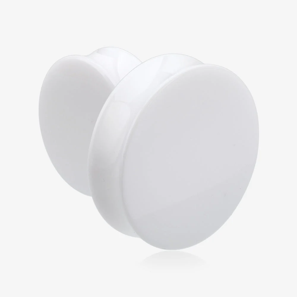 A Pair of Basic UV Acrylic Double Flared Ear Gauge Plug