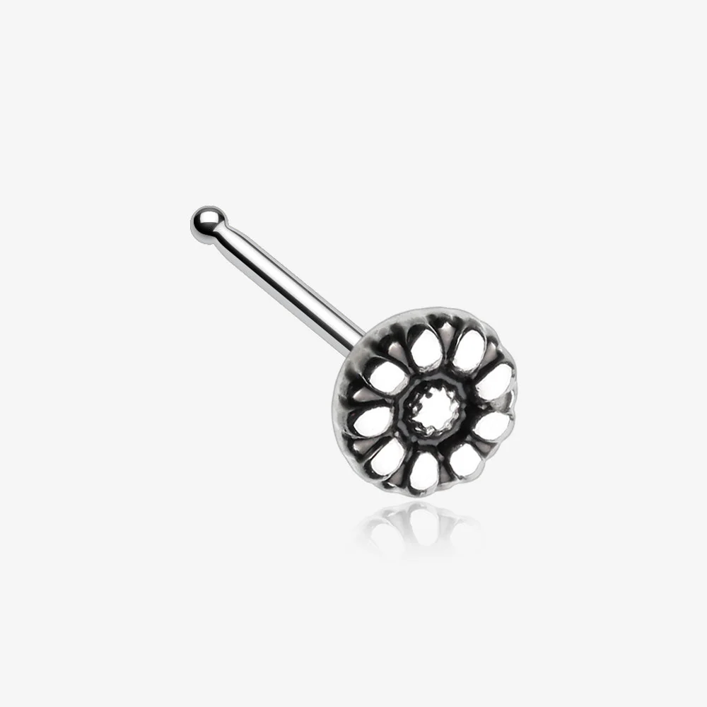 Antique Daisy Nose Stud Ring
