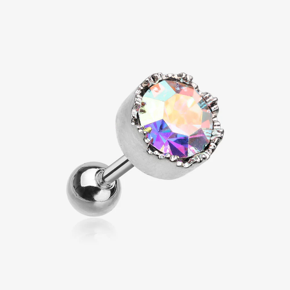 Aurora Princess Sparkle Cartilage Tragus Barbell