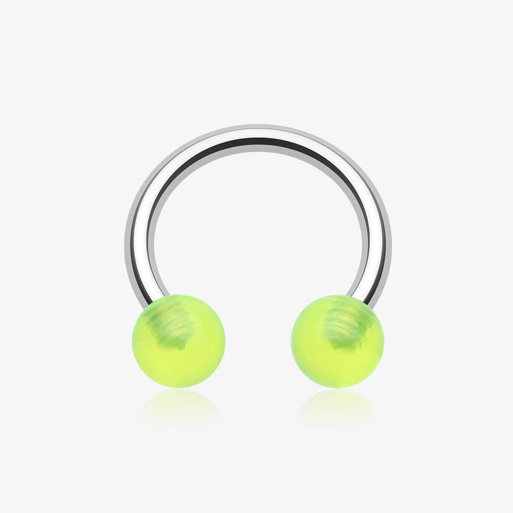 Basic UV Acrylic Horseshoe Circular Barbell