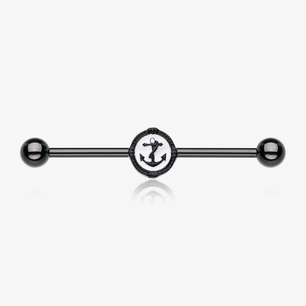 Blackline Anchor Rivet Industrial Barbell