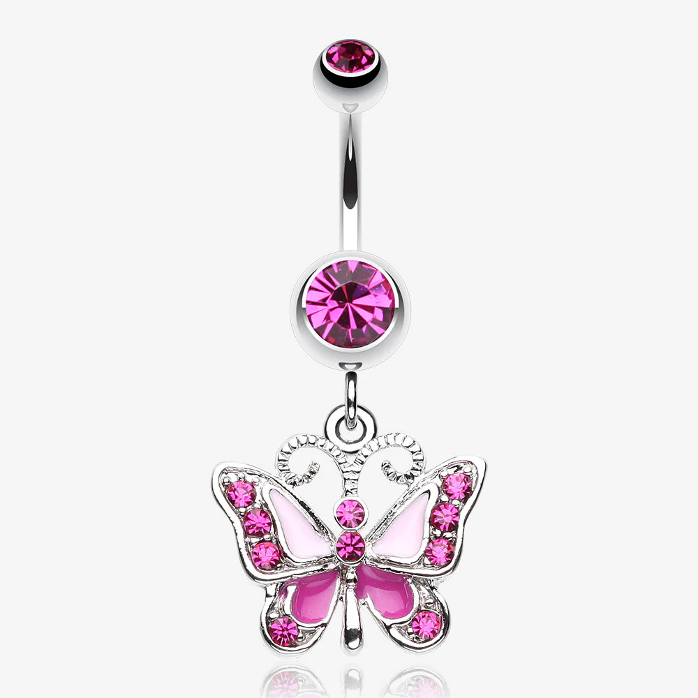 Butterfly Delight Belly Button Ring