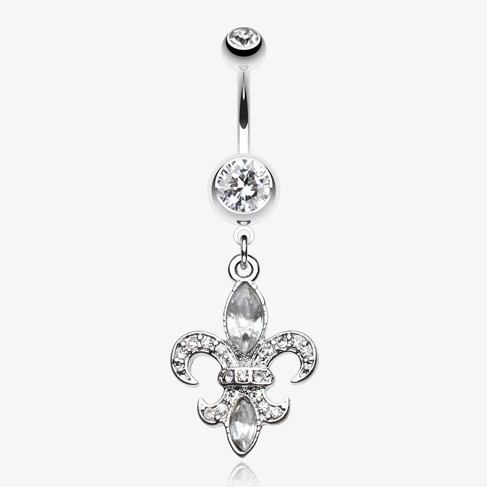Classic Fleur de Lis Belly Ring