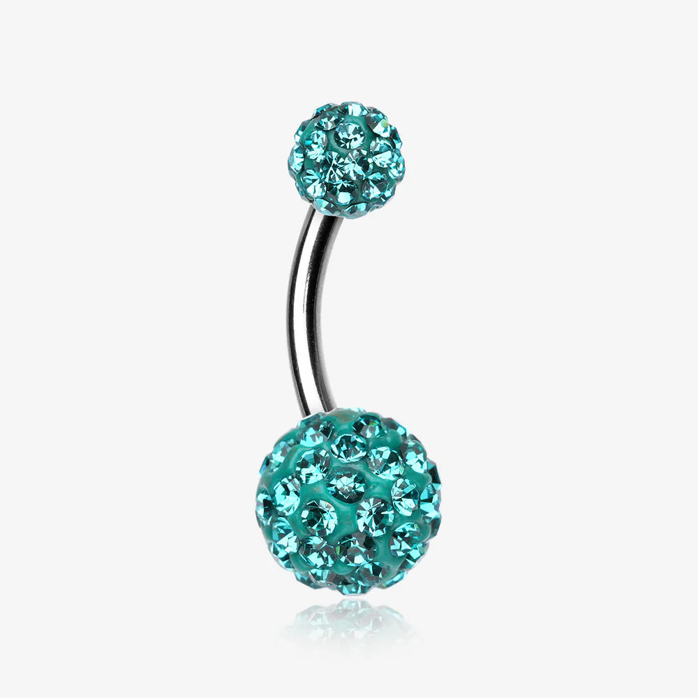 Classic Multi-Gem Sparkle Belly Ring
