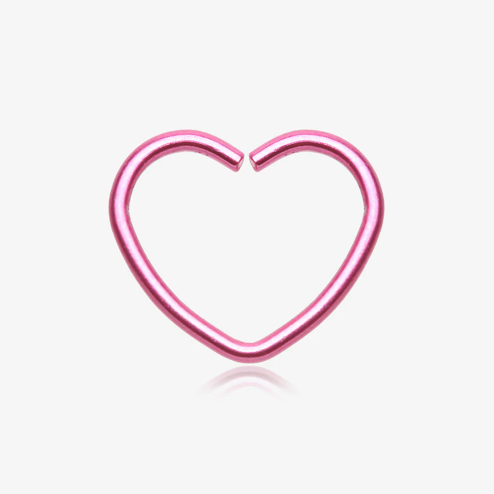 Colorline Heart Bendable Twist Hoop Ring
