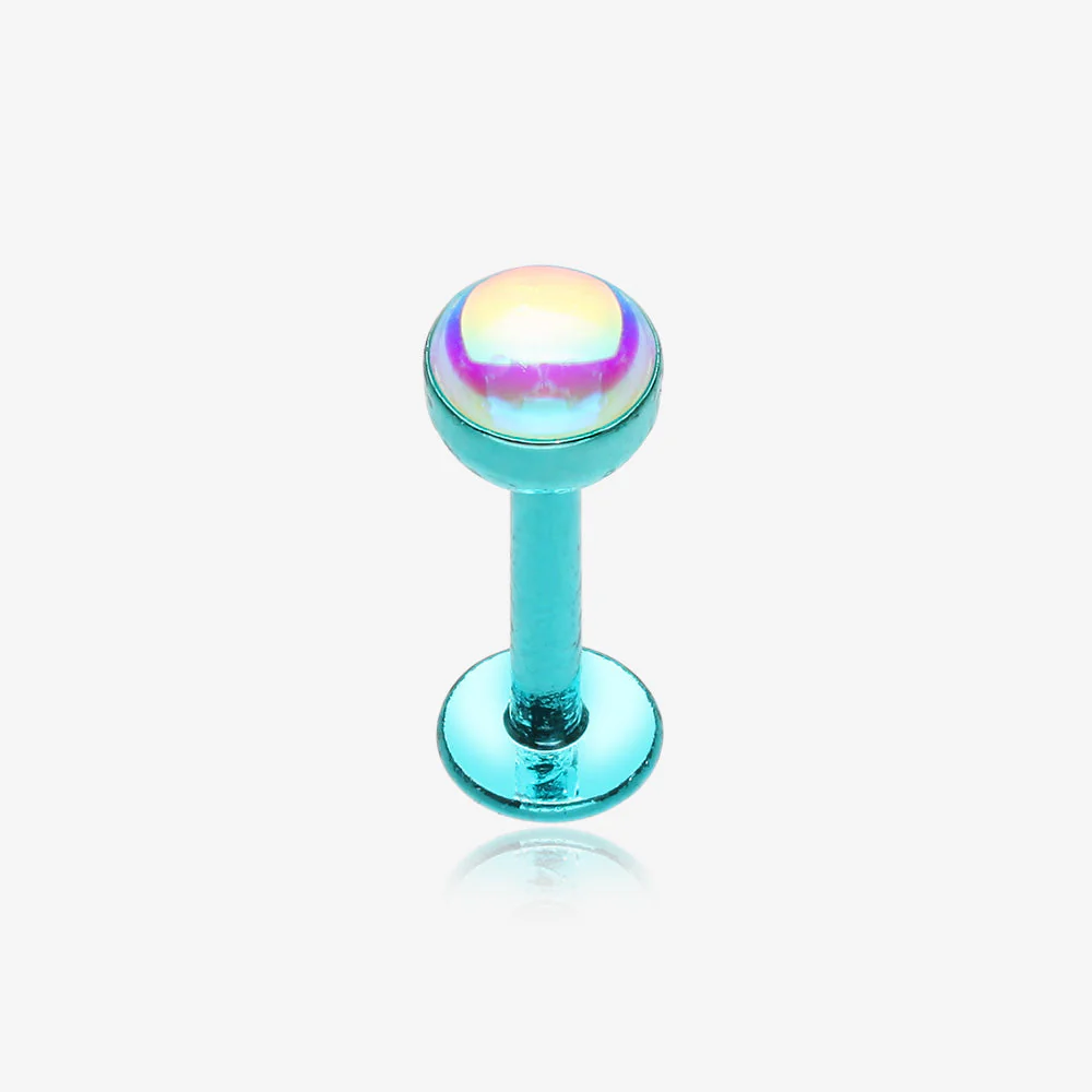 Colorline Iridescent Revo Sparkle Steel Labret