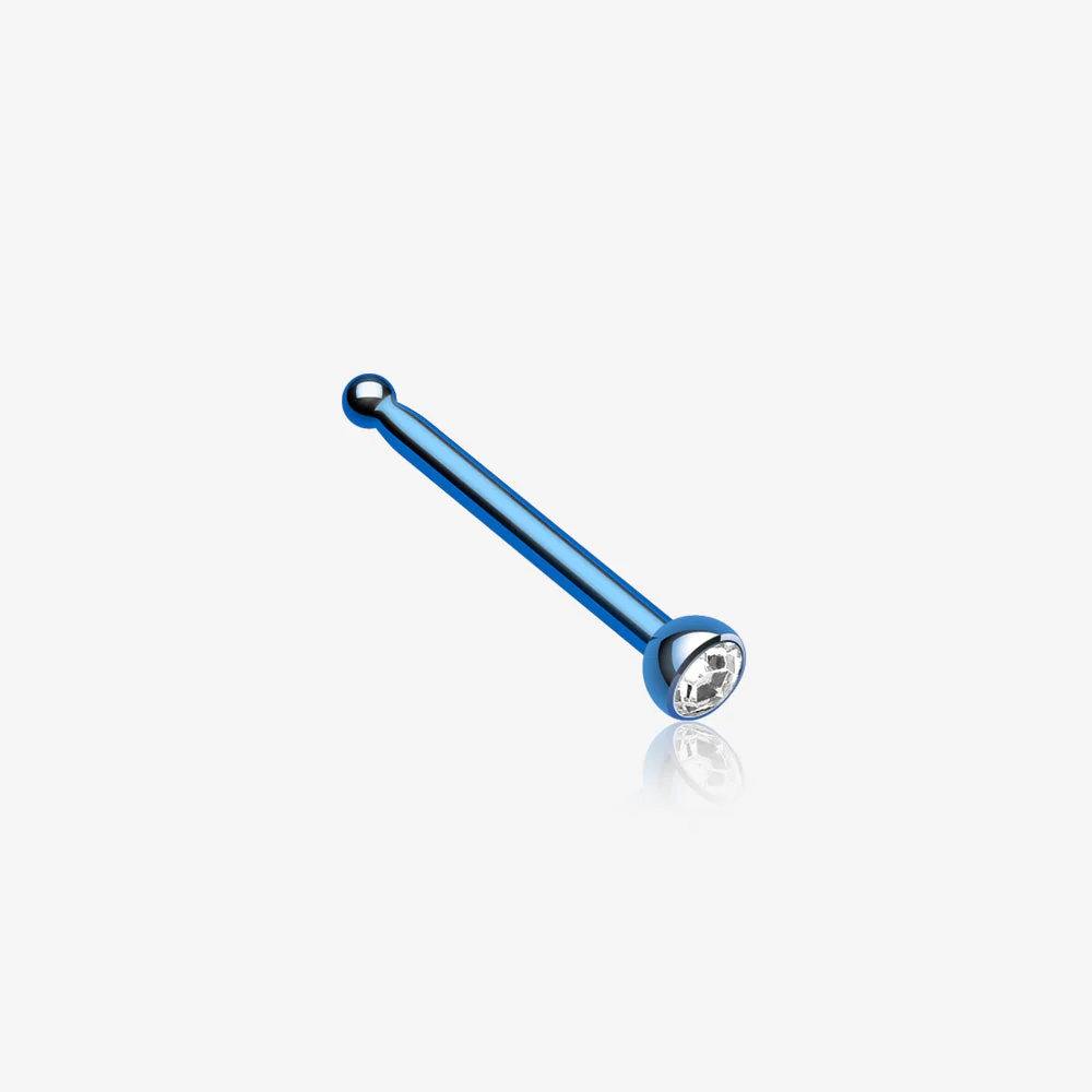 Colorline Press Fit Gem Top Nose Stud Ring
