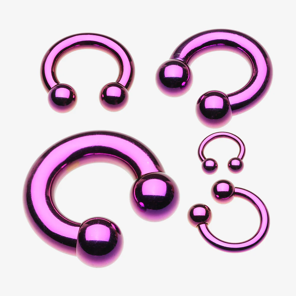Colorline PVD Basic Horseshoe Circular Barbell