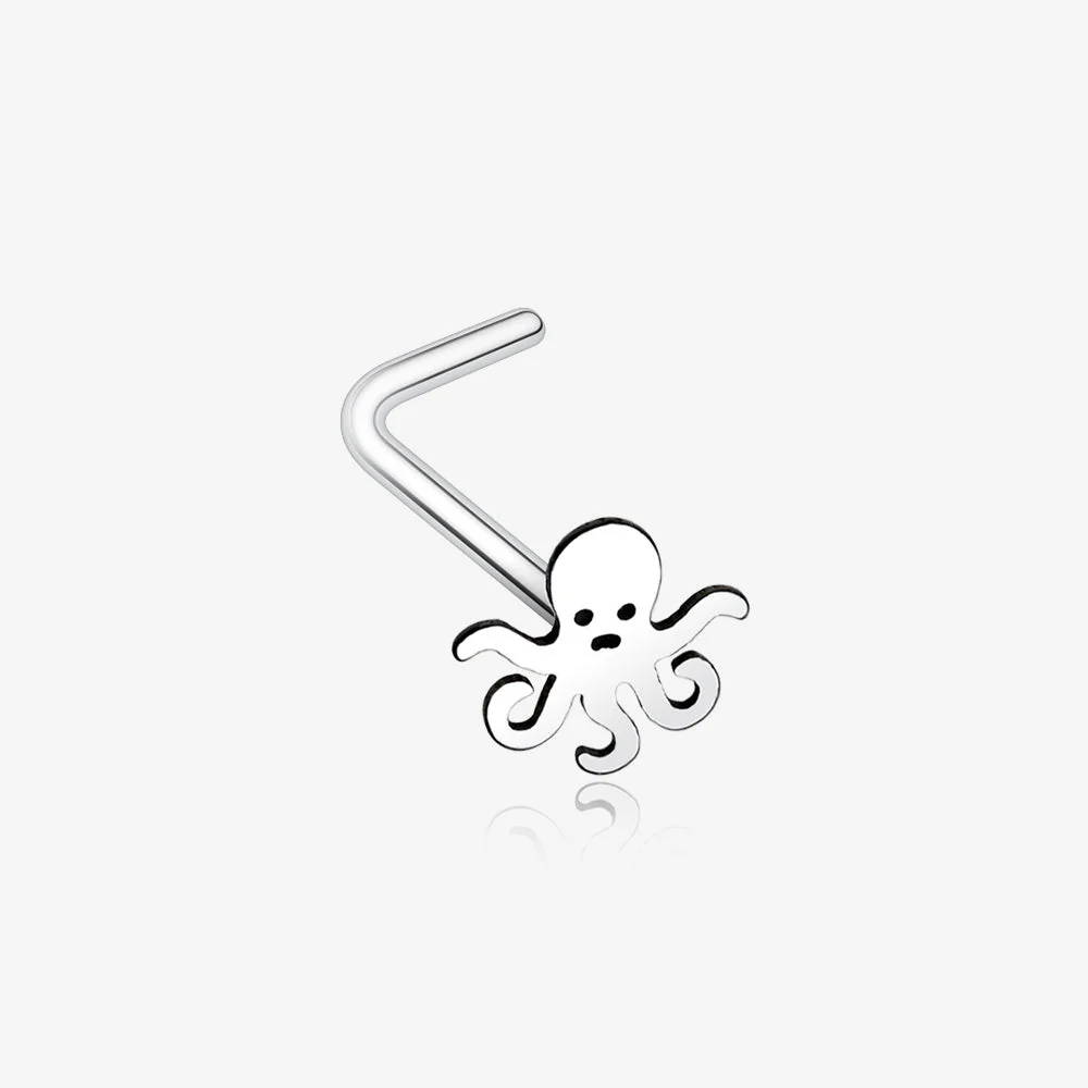 Evil Octopus L-Shaped Nose Ring
