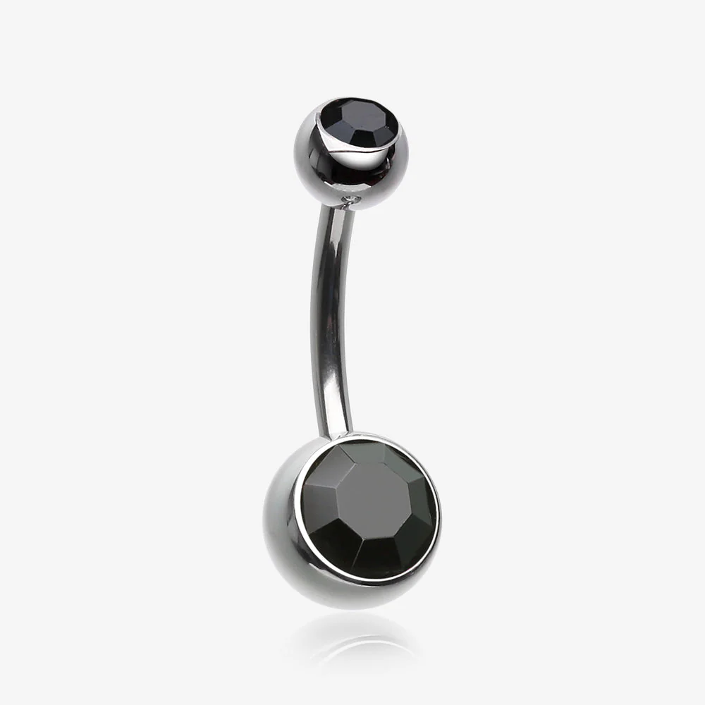 Implant Grade Titanium Internally Threaded Basic Belly Button Ring