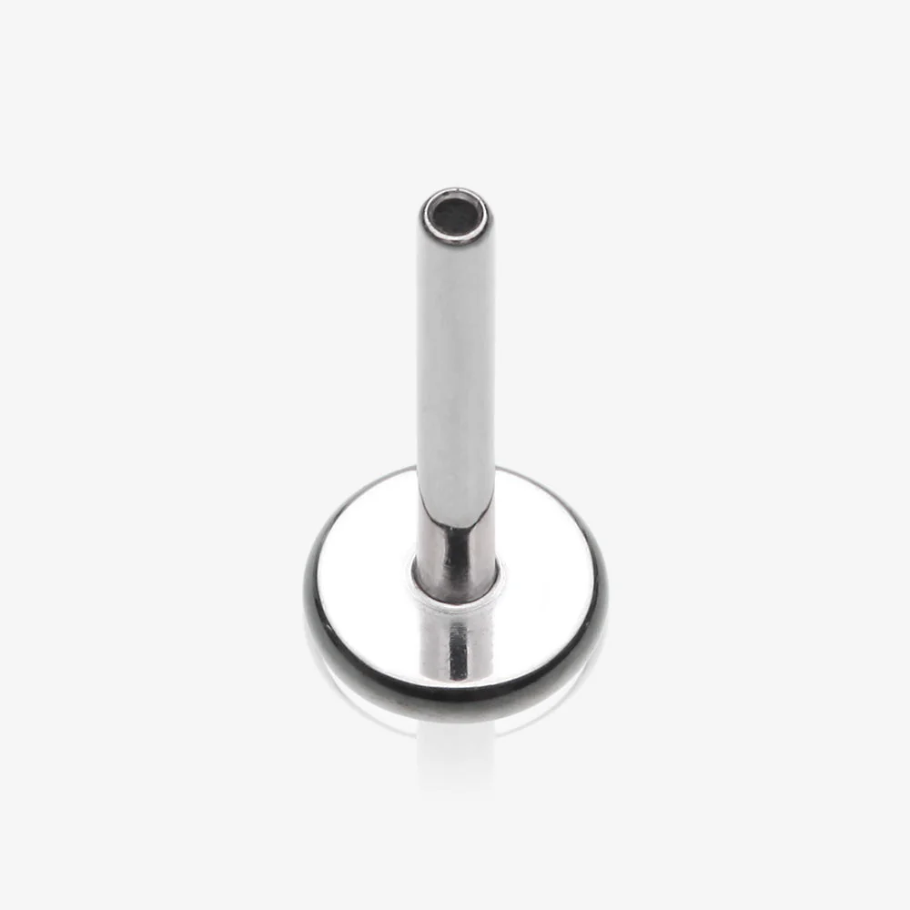 Implant Grade Titanium OneFit Threadless 4mm Base Flat Back Stud Labret Bar Part
