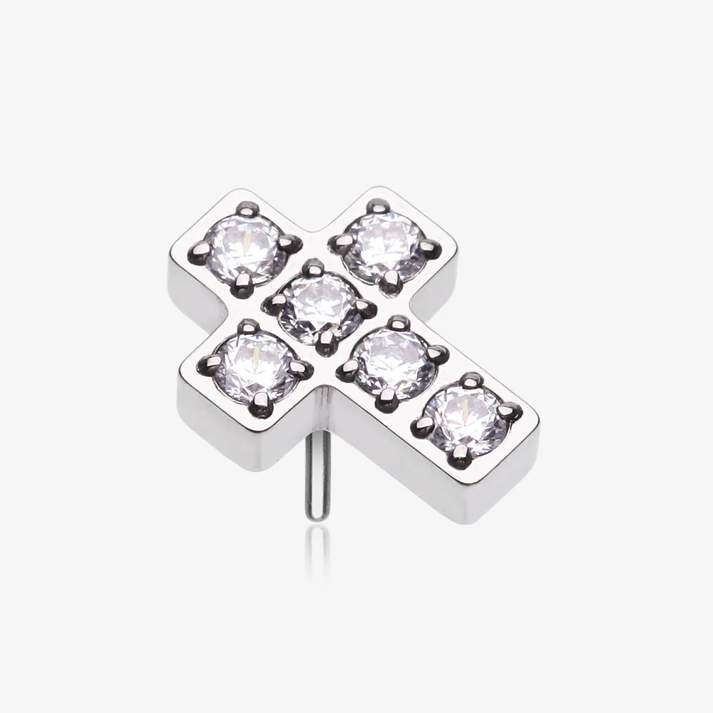 Implant Grade Titanium OneFit Threadless Multi-Gem Cross Top Part