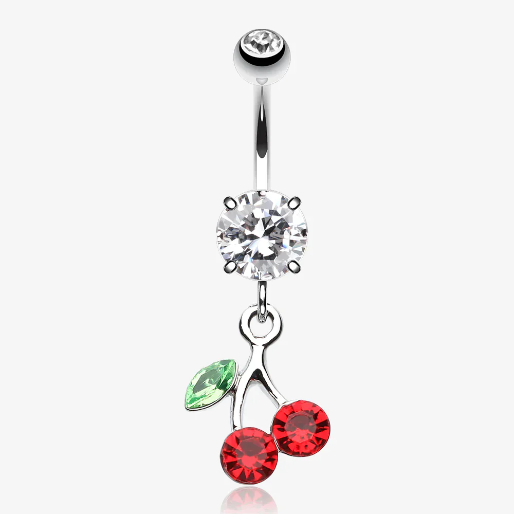 Lucky Cherry Belly Button Ring