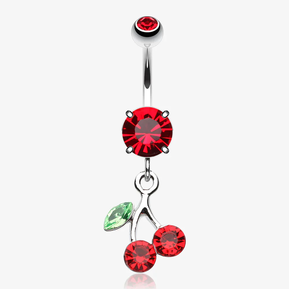 Lucky Cherry Belly Button Ring