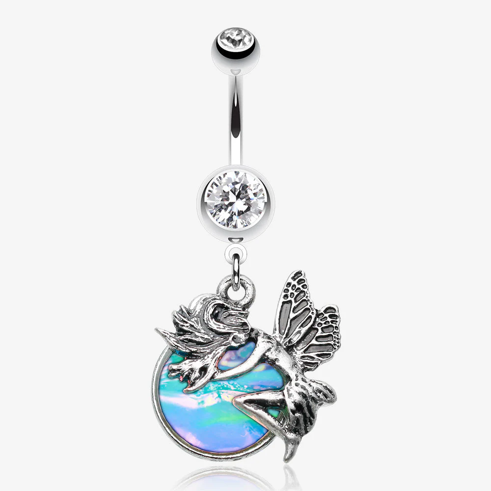 Opal Mystique Fairy Belly Button Ring
