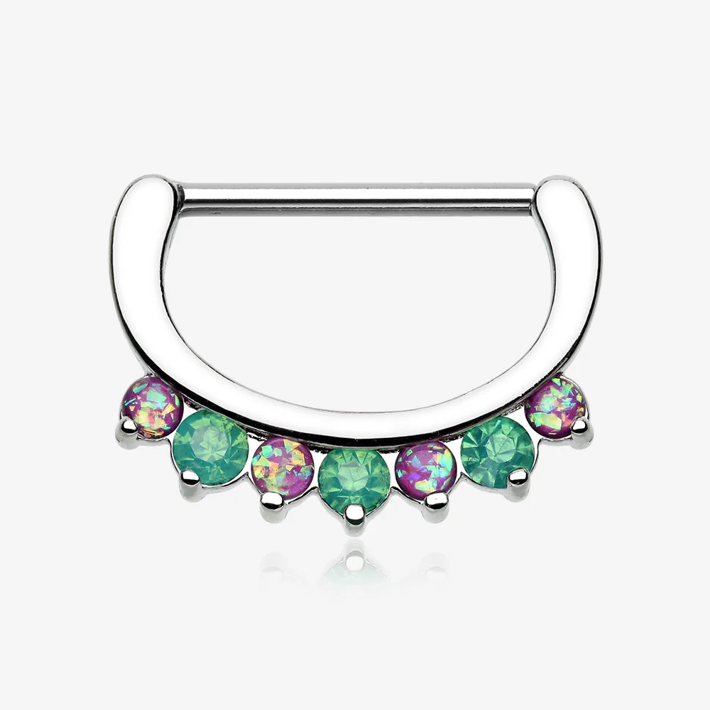 A Pair of Opal Sparkle Deuce Nipple Clicker