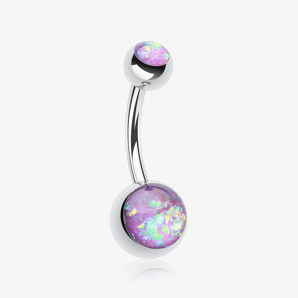 Opal Sparkle Shower Basic Belly Button Ring