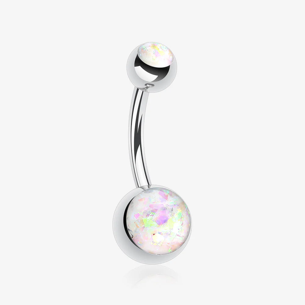 Opal Sparkle Shower Basic Belly Button Ring