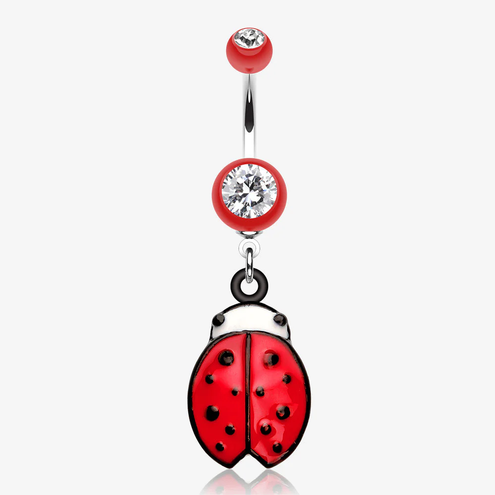 Precious Ladybug Belly Button Ring