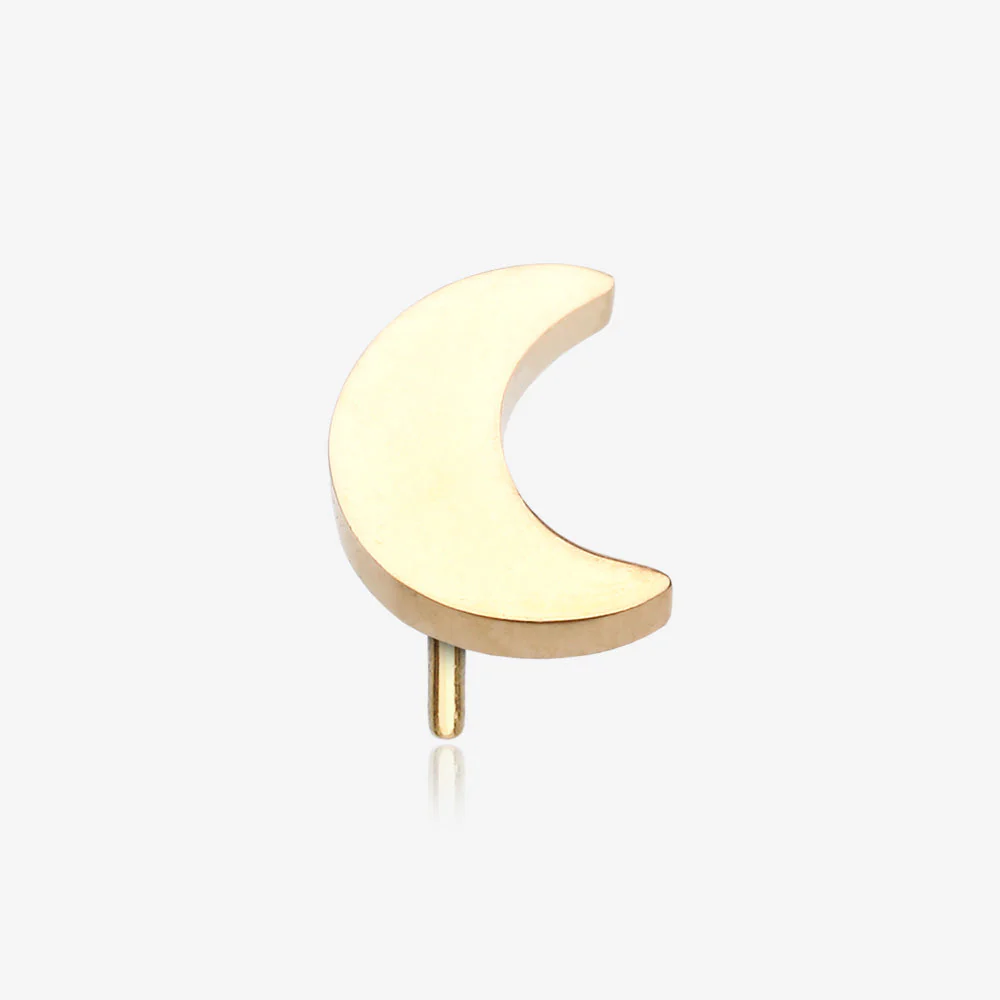 Pure24K Implant Grade Titanium OneFit Threadless Crescent Moon Top Part
