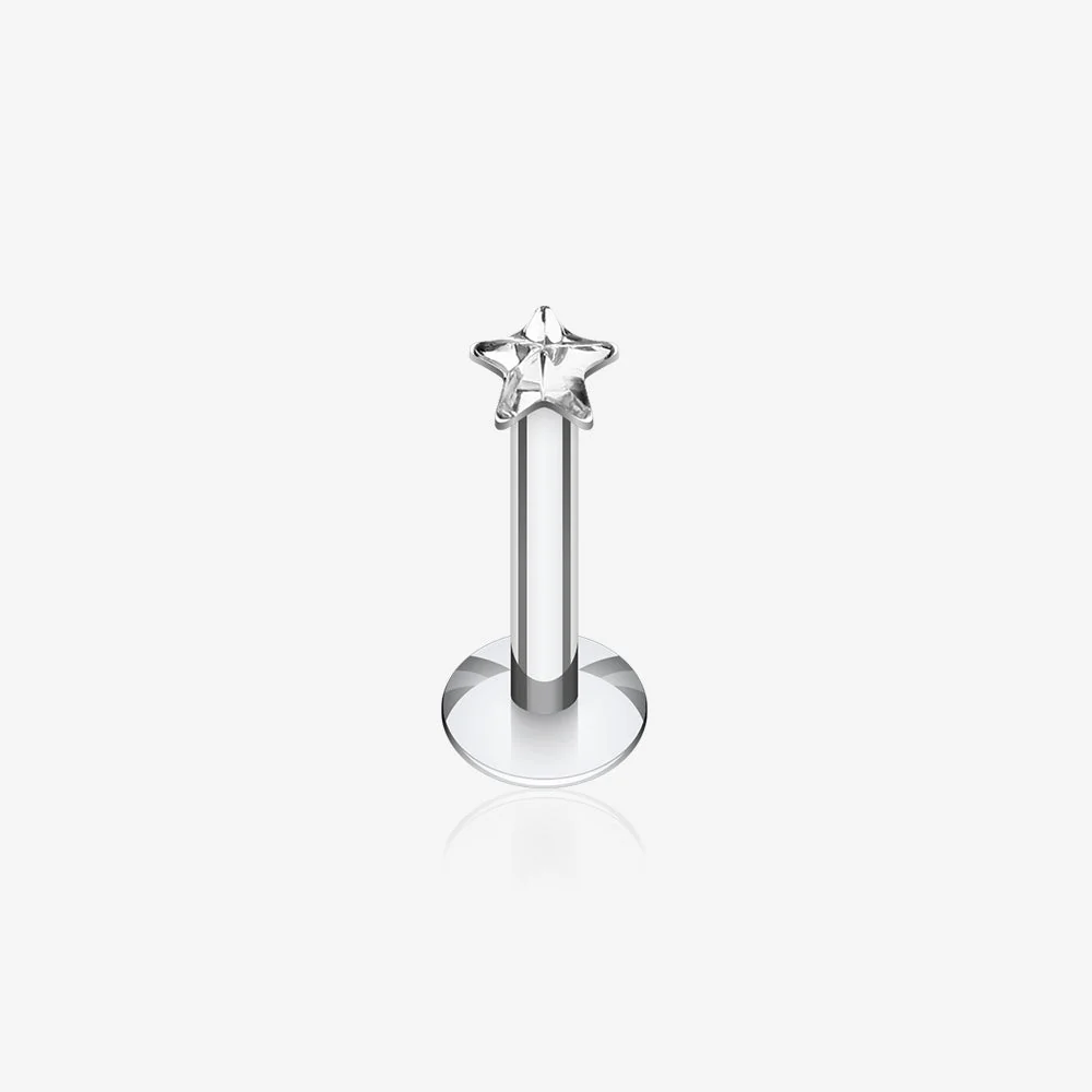 Star Gem Top Internally Threaded Labret