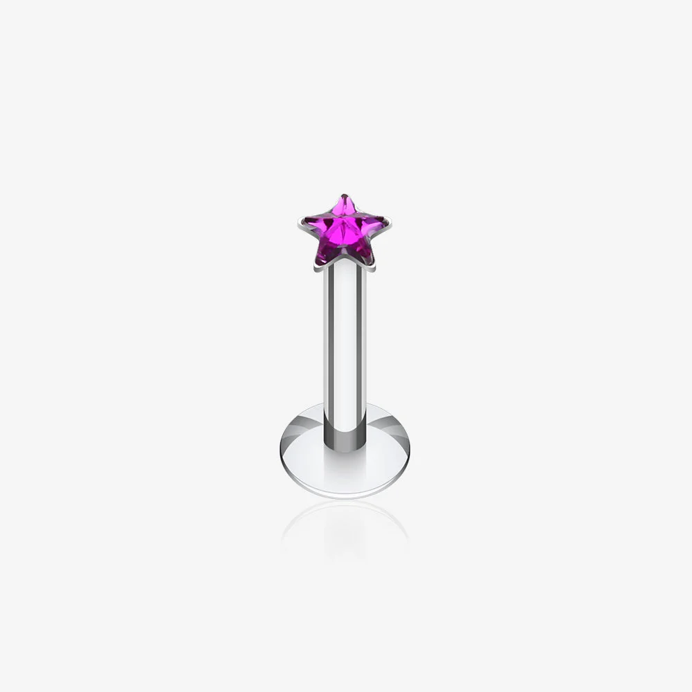 Star Gem Top Internally Threaded Labret