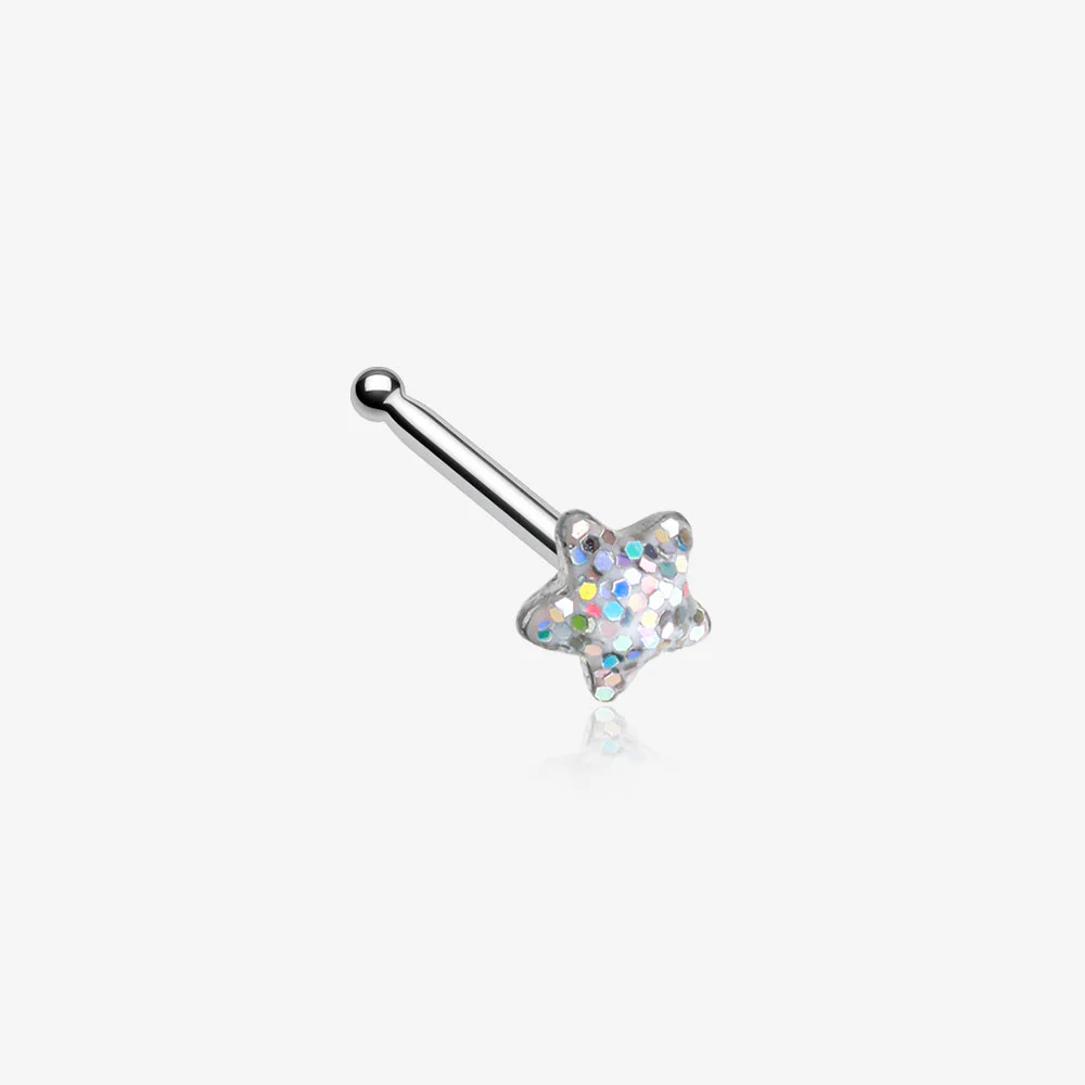 Star Glitter Sparkle Nose Stud Ring